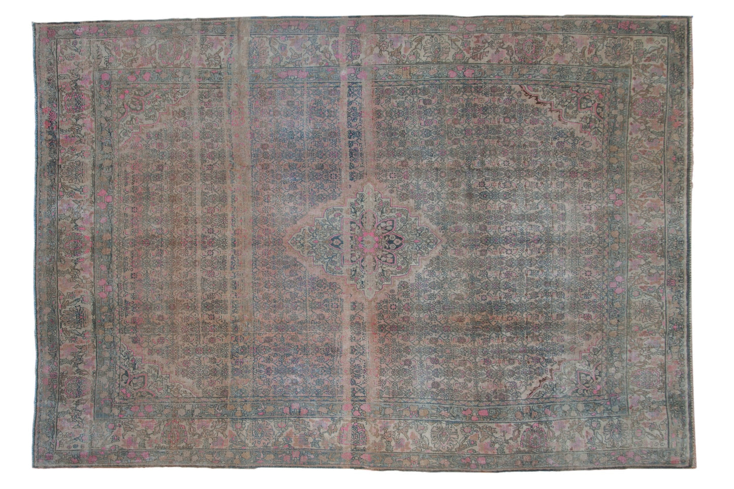 7x10.5 Vintage Distressed Bijar Carpet
