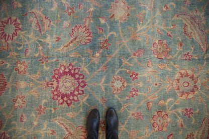 11.5x17 Vintage Distressed Yezd Carpet