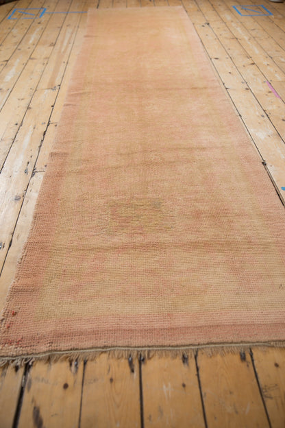 3x11.5 Vintage Distressed Oushak Rug Runner