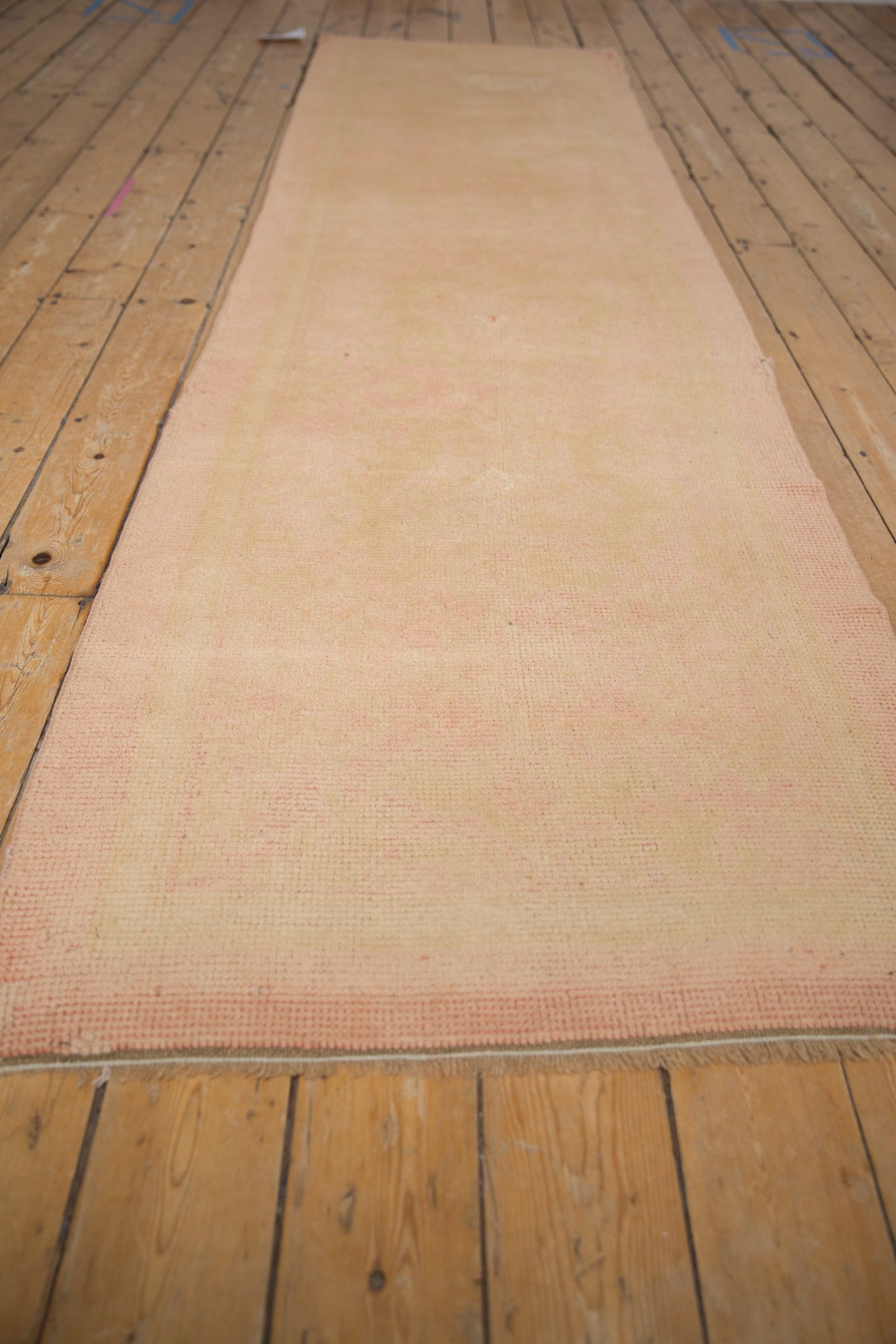 3x11.5 Vintage Distressed Oushak Rug Runner