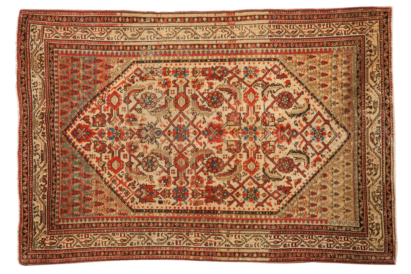 3.5x5 Vintage Distressed Serbend Rug