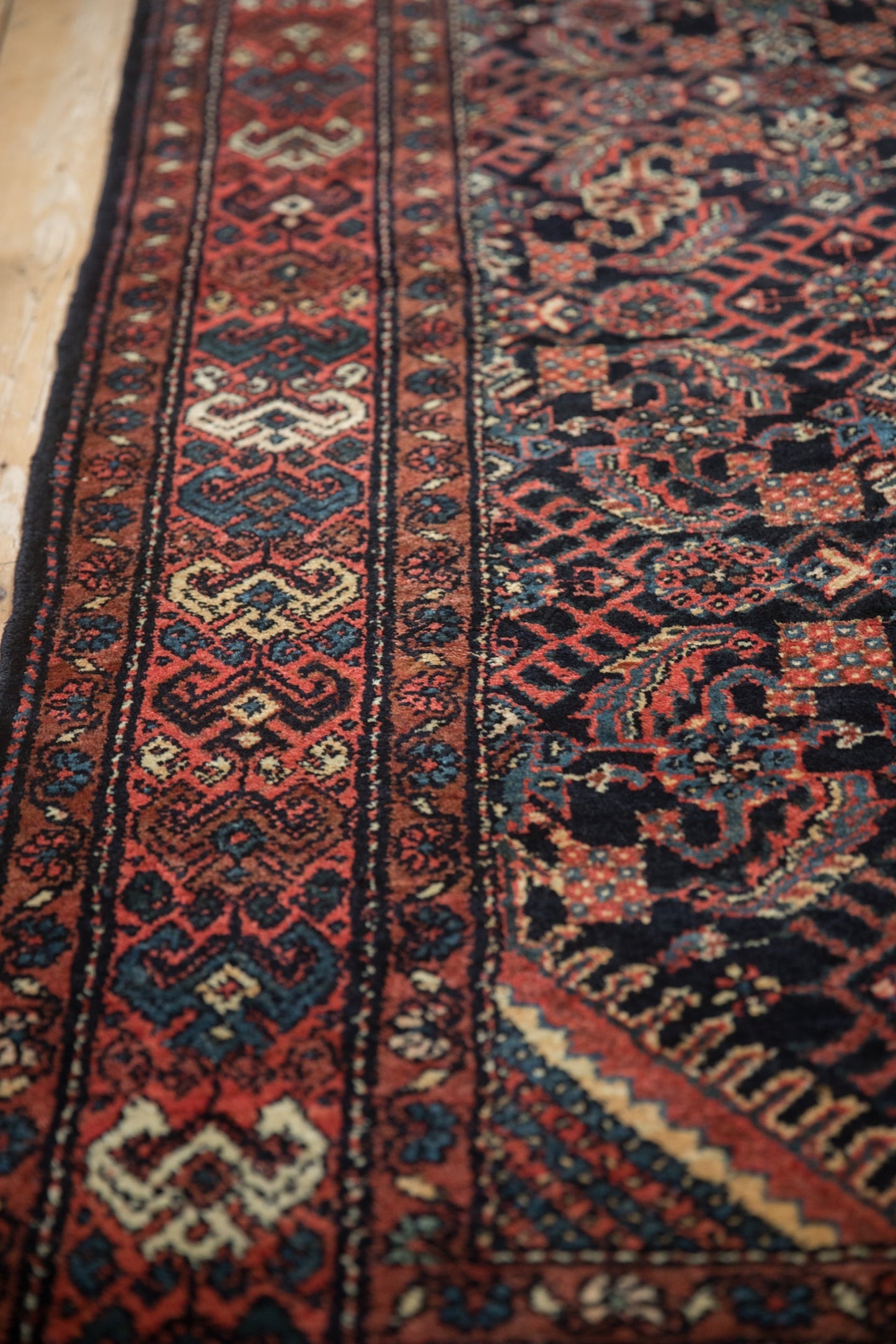 3.5x12 Vintage Hamadan Rug Runner