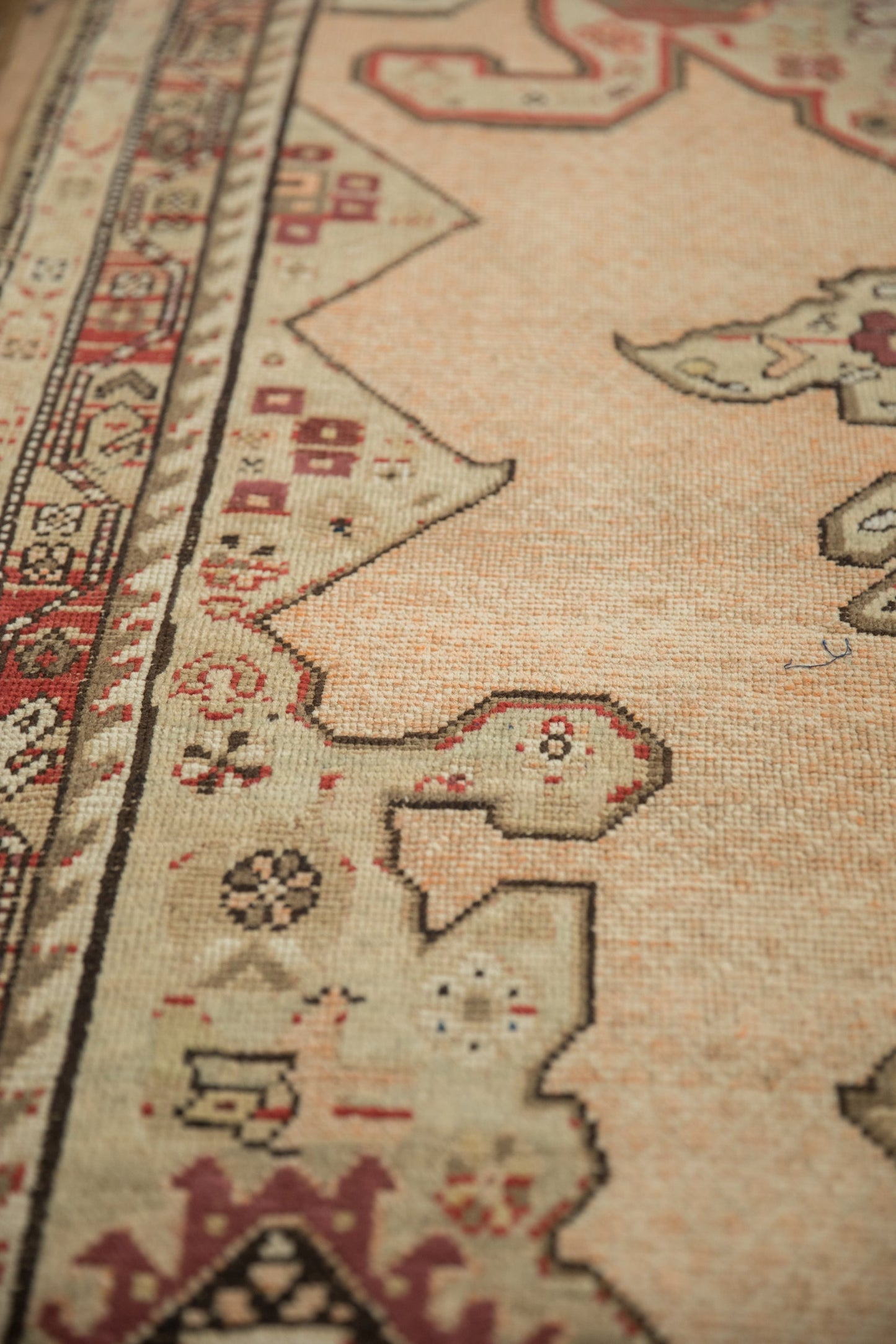 3.5x11 Antique Distressed Karabagh Rug Runner