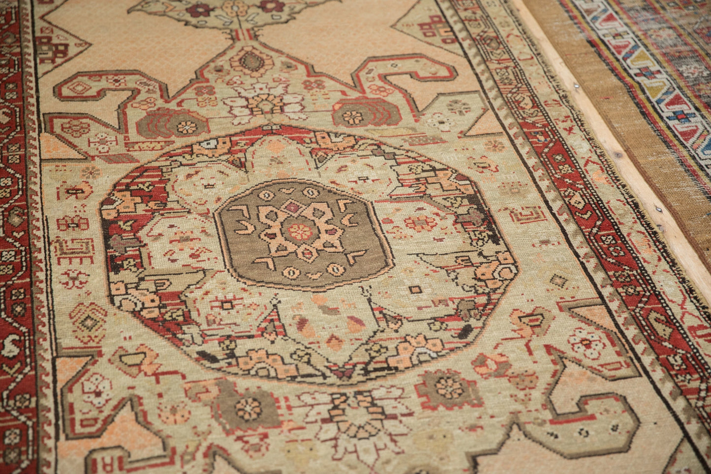 3.5x11 Antique Distressed Karabagh Rug Runner