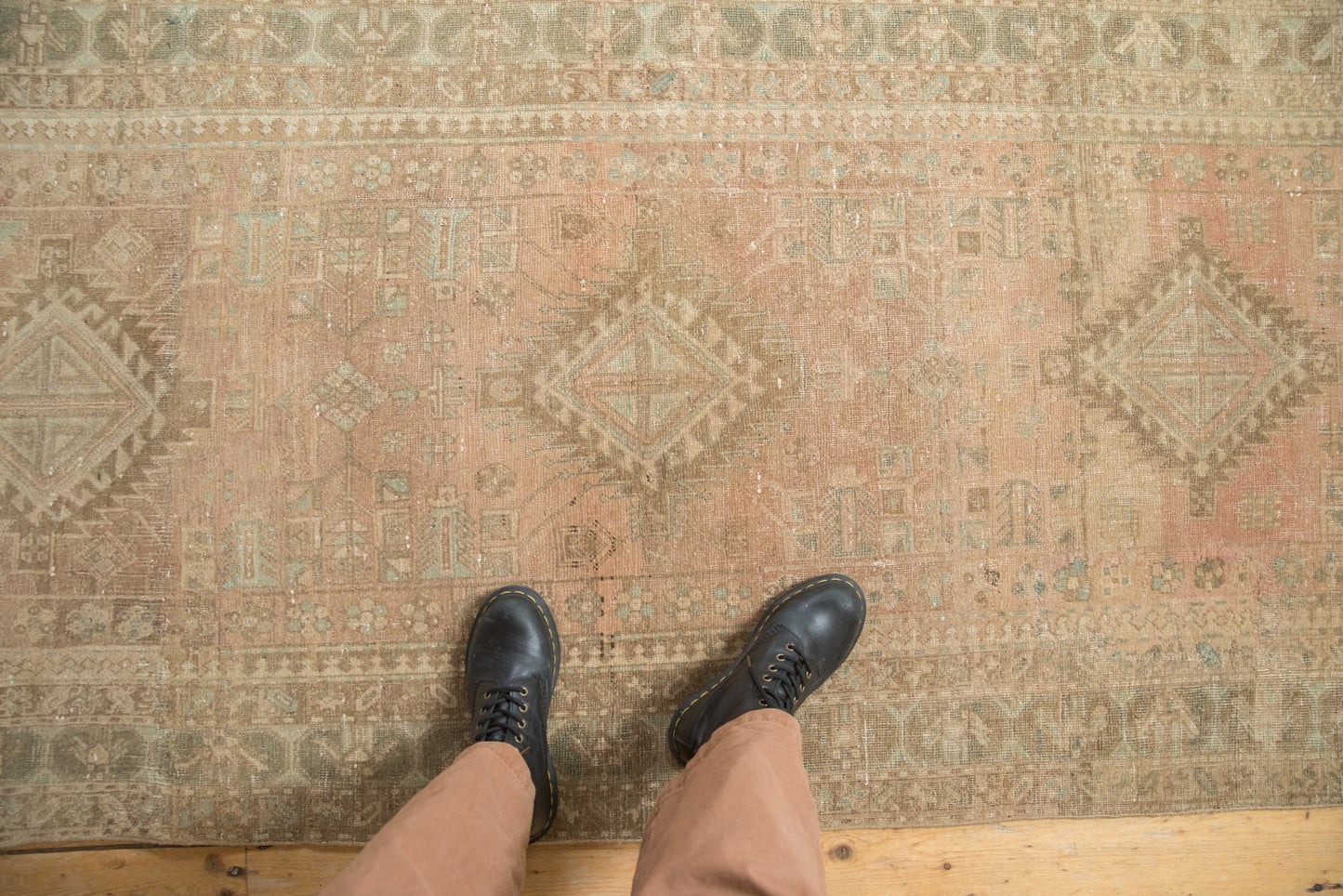 3.5x14 Vintage Distressed Serab Rug Runner