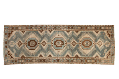3.5x10 Vintage Distressed Malayer Rug Runner