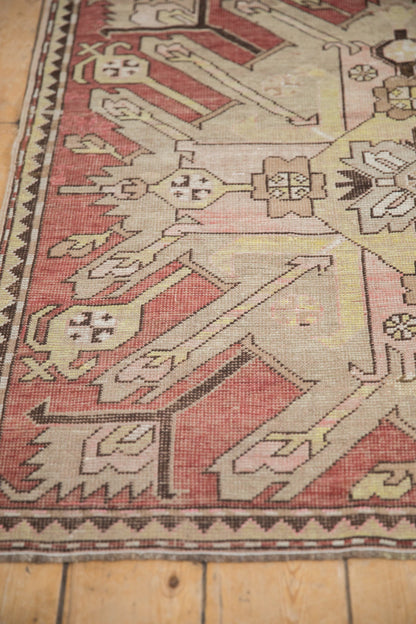 3.5x9 Antique Distressed Kazak Rug Runner