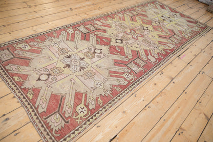 3.5x9 Antique Distressed Kazak Rug Runner