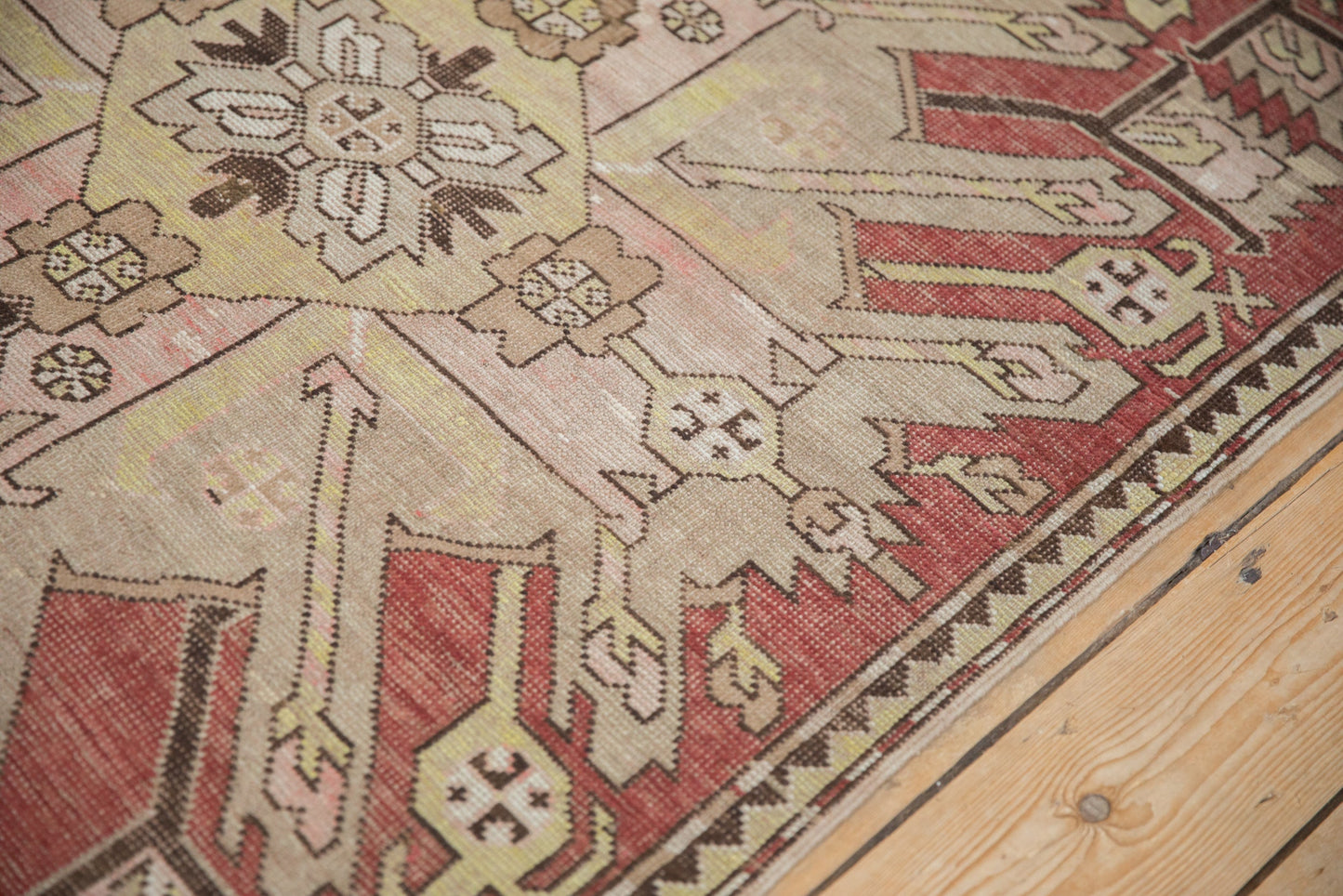 3.5x9 Antique Distressed Kazak Rug Runner