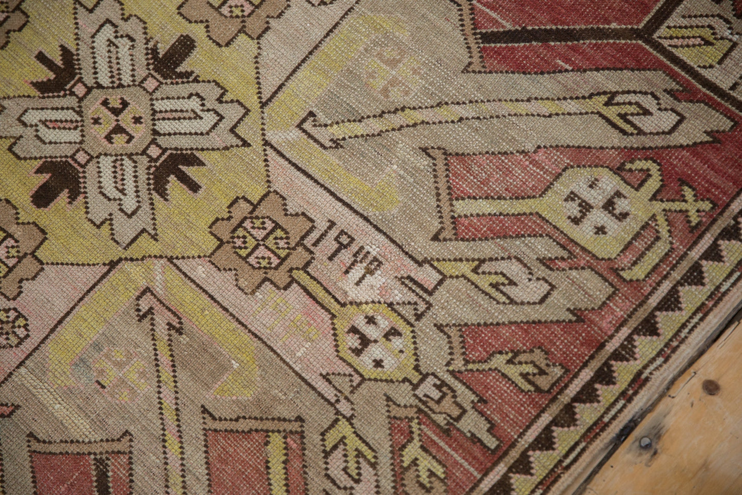 3.5x9 Antique Distressed Kazak Rug Runner