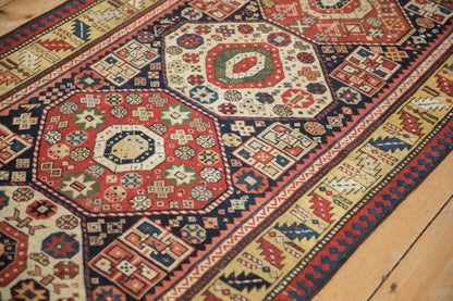 3.5x9.5 Antique Kazak Rug Runner
