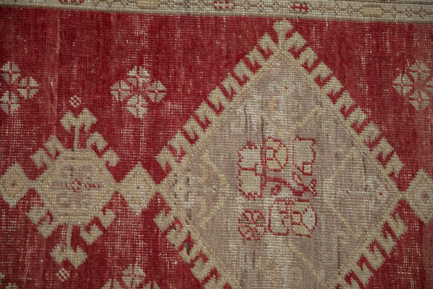 3.5x11 Vintage Distressed Oushak Rug Runner