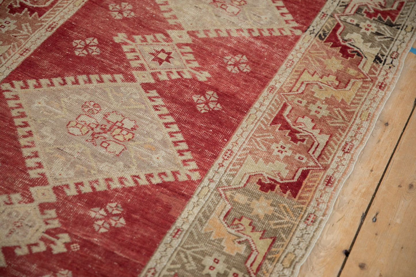 3.5x11 Vintage Distressed Oushak Rug Runner