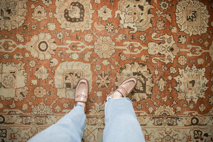 RESERVED 9.5x12.5 Vintage Distressed Tabriz Carpet