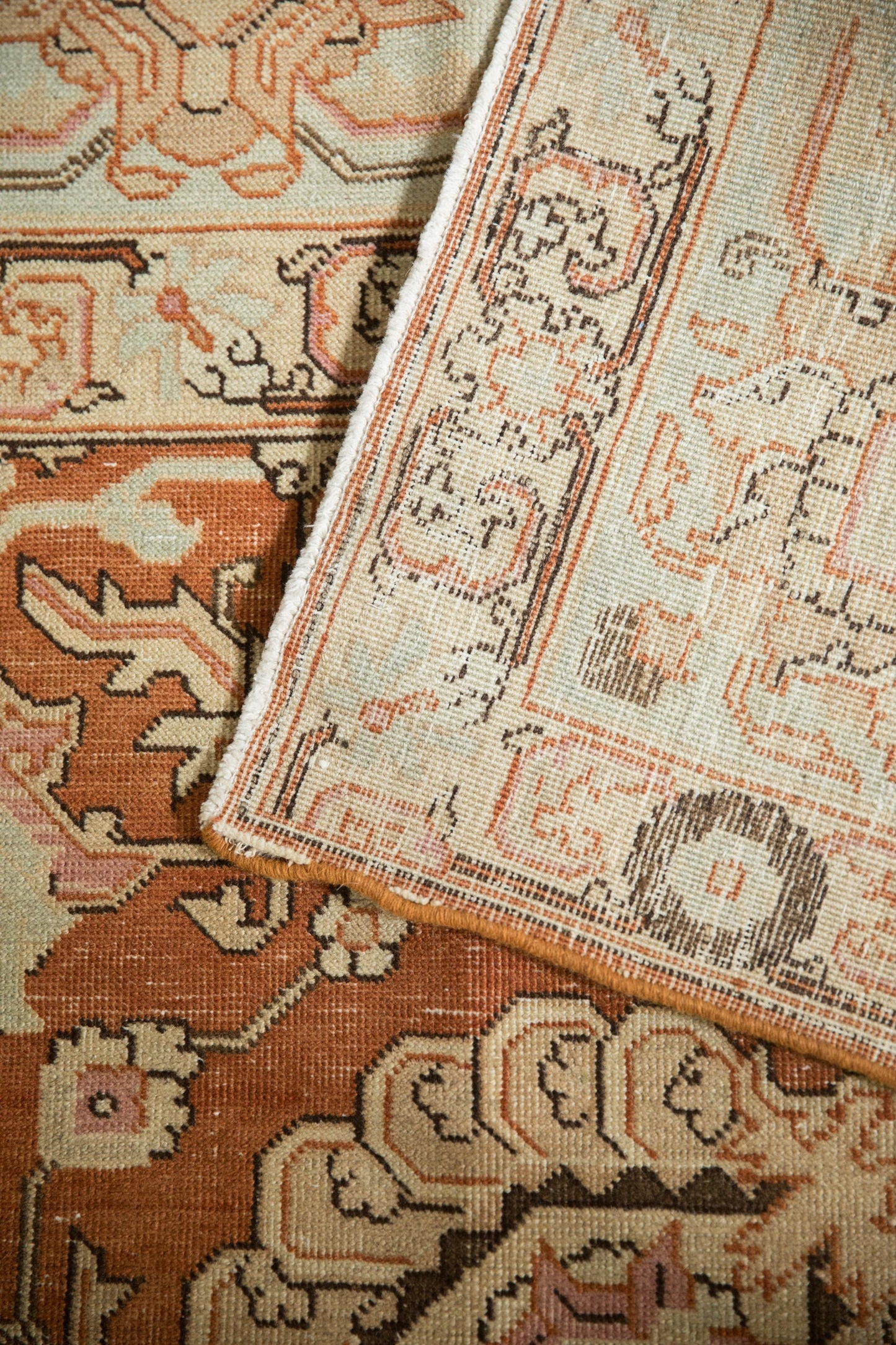 RESERVED 9.5x12.5 Vintage Distressed Tabriz Carpet