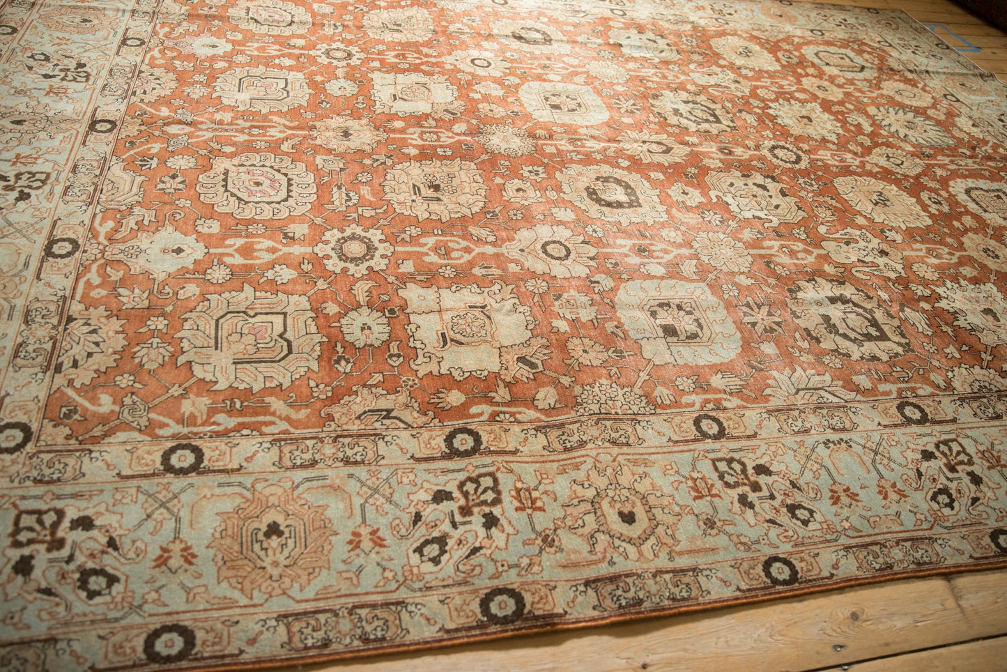 RESERVED 9.5x12.5 Vintage Distressed Tabriz Carpet