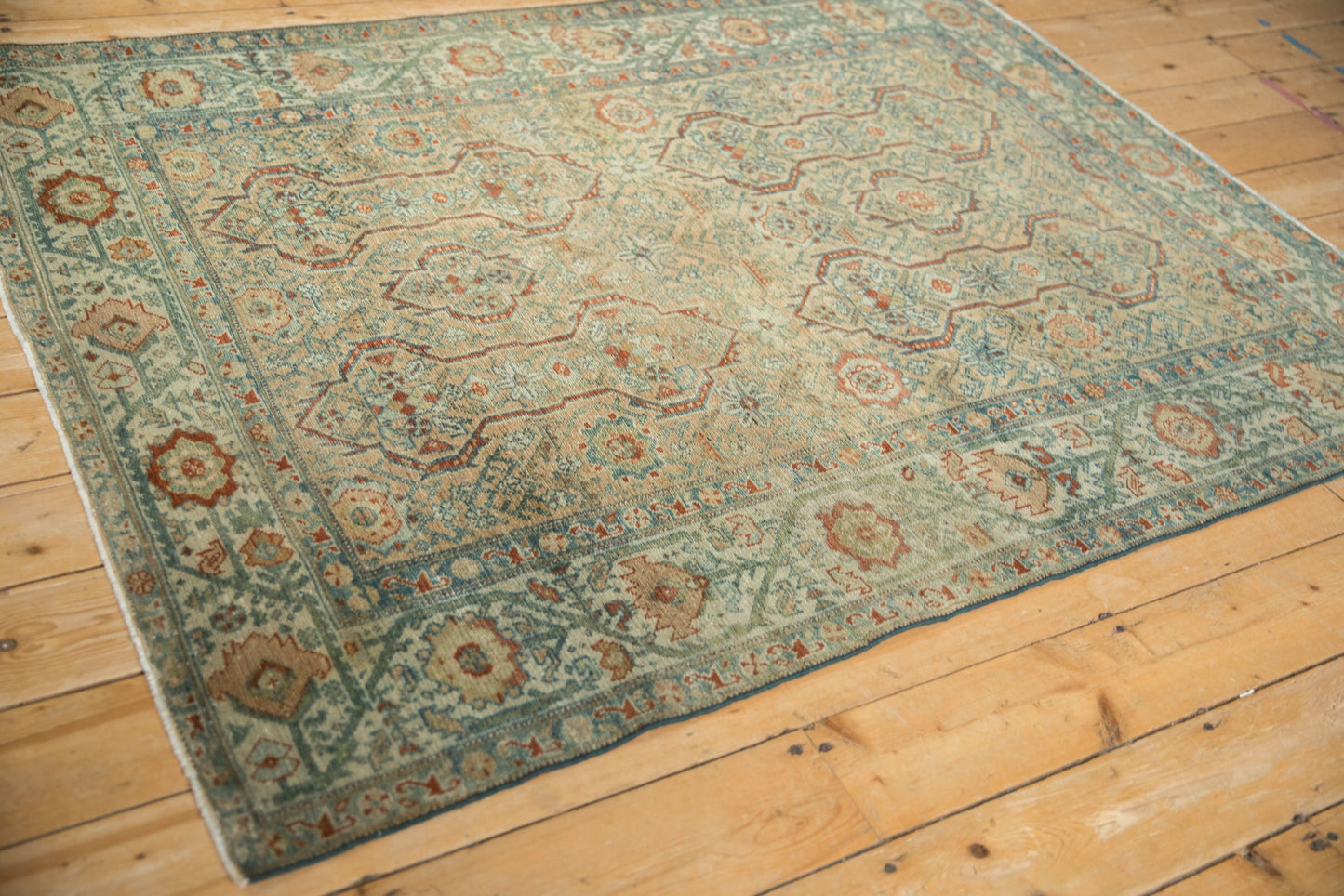 4.5x6 Vintage Distressed Malayer Rug