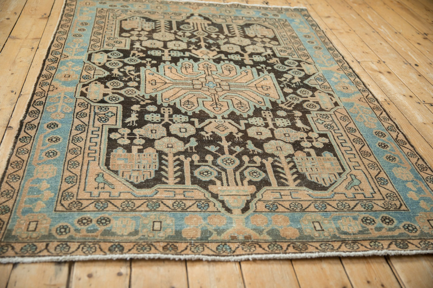 4.5x6.5 Vintage Distressed Hamadan Rug