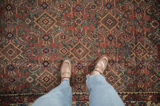 9x12.5 Vintage Distressed Mahal Carpet