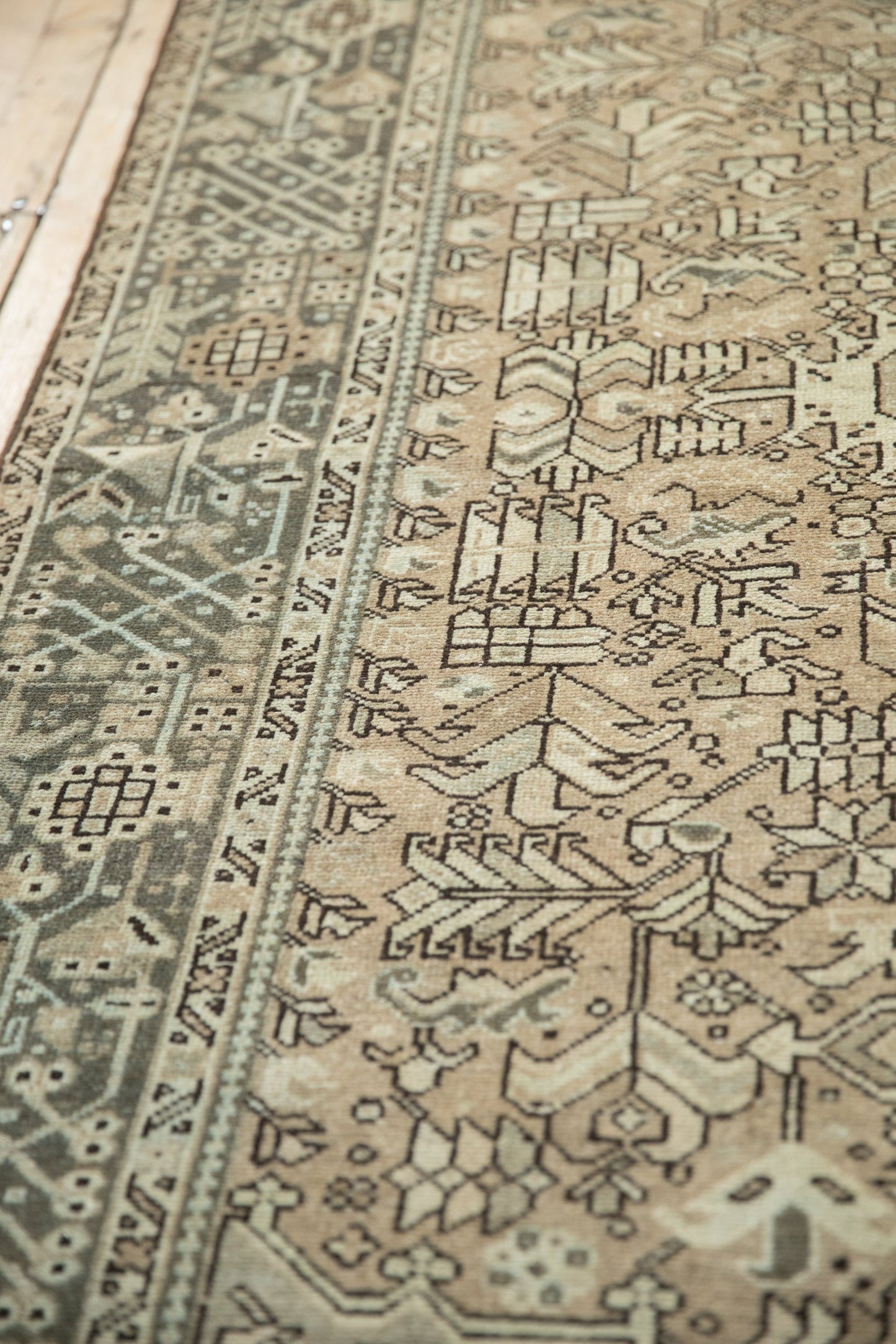 5x12.5 Vintage Distressed Karaja Rug Runner