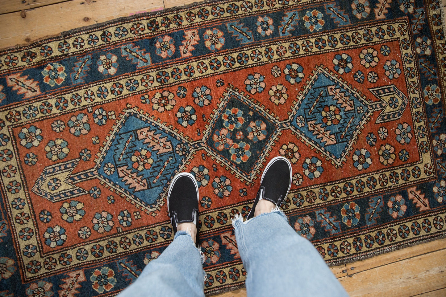 3x6 Vintage Heriz Rug Runner