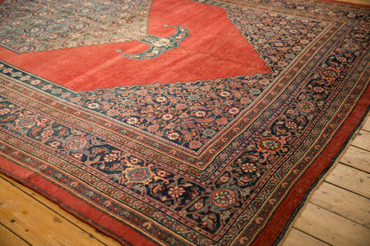 9x14.5 Antique Bijar Carpet