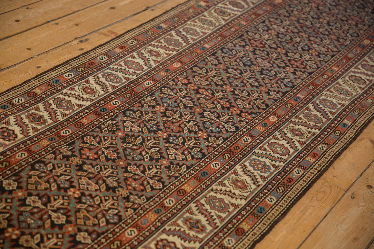 3.5x15.5 Antique Fine Malayer Rug Runner