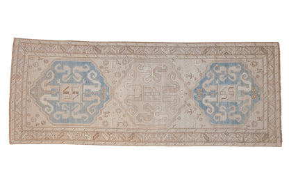 4x10.5 Vintage Distressed Caucasian Rug Runner