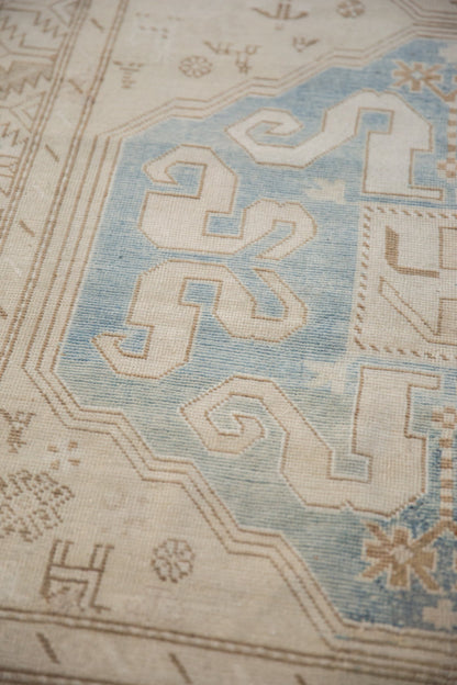 4x10.5 Vintage Distressed Caucasian Rug Runner