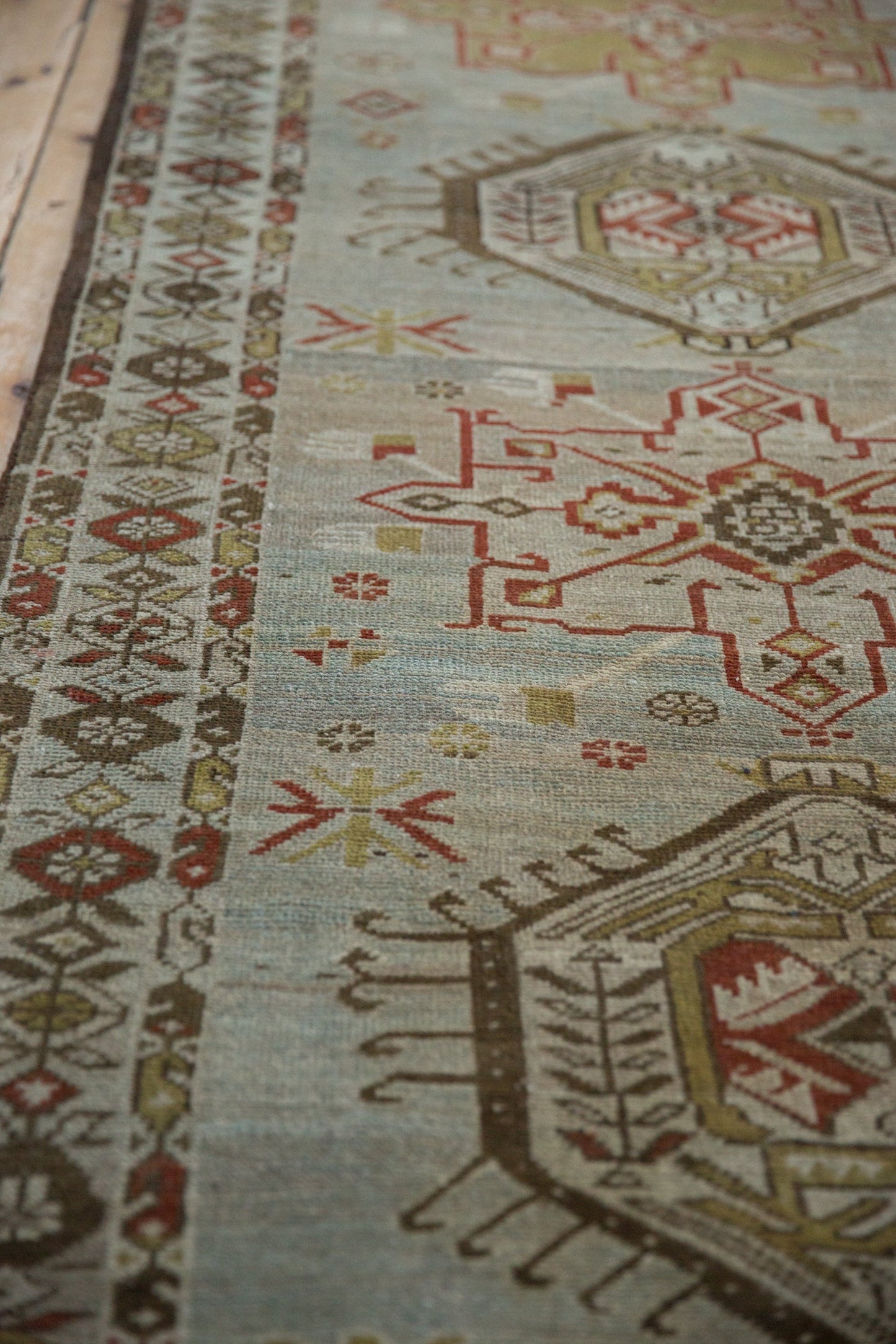 3.5x17 Vintage Distressed Karaja Rug Runner