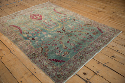 4x5.5 Vintage Distressed Meshed Rug