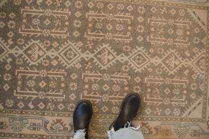 3.5x6 Vintage Distressed Hamadan Rug