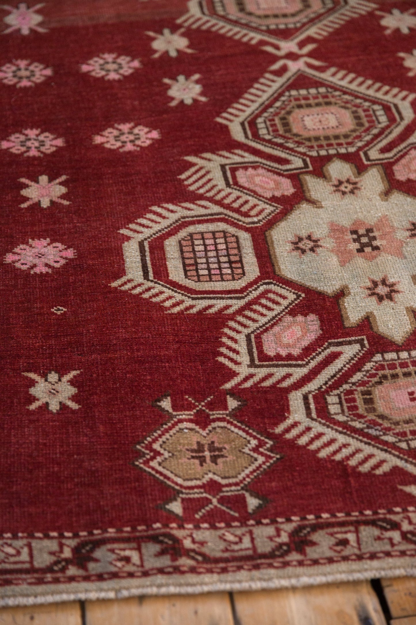 3.5x5.5 Vintage Distressed Caucasian Rug