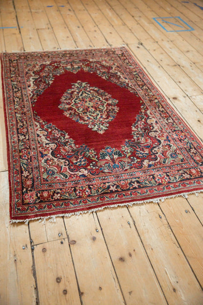 3.5x5 Vintage Sarouk Rug