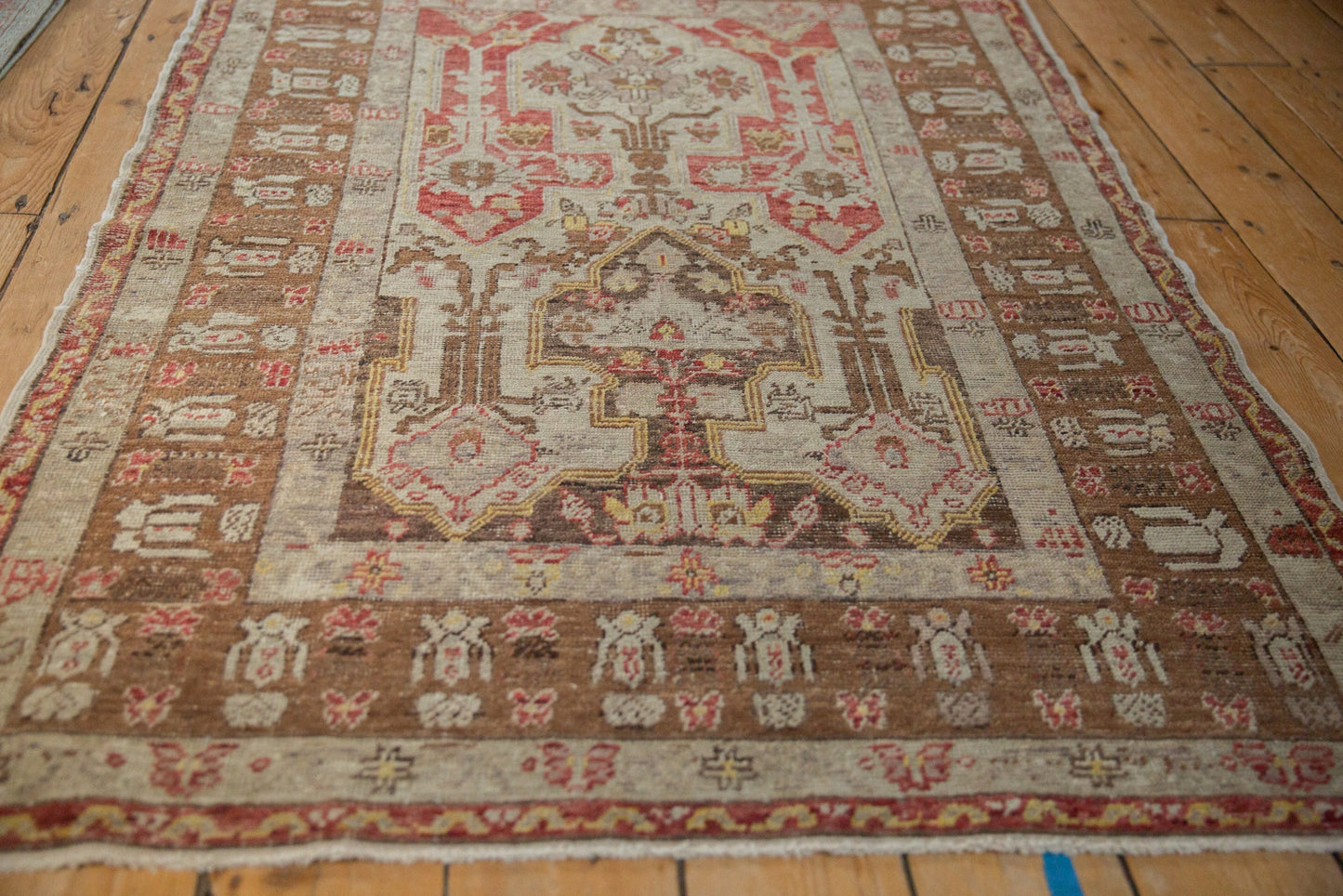 3.5x5 Vintage Distressed Anatolian Rug