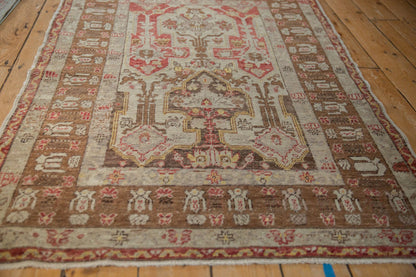 3.5x5 Vintage Distressed Anatolian Rug
