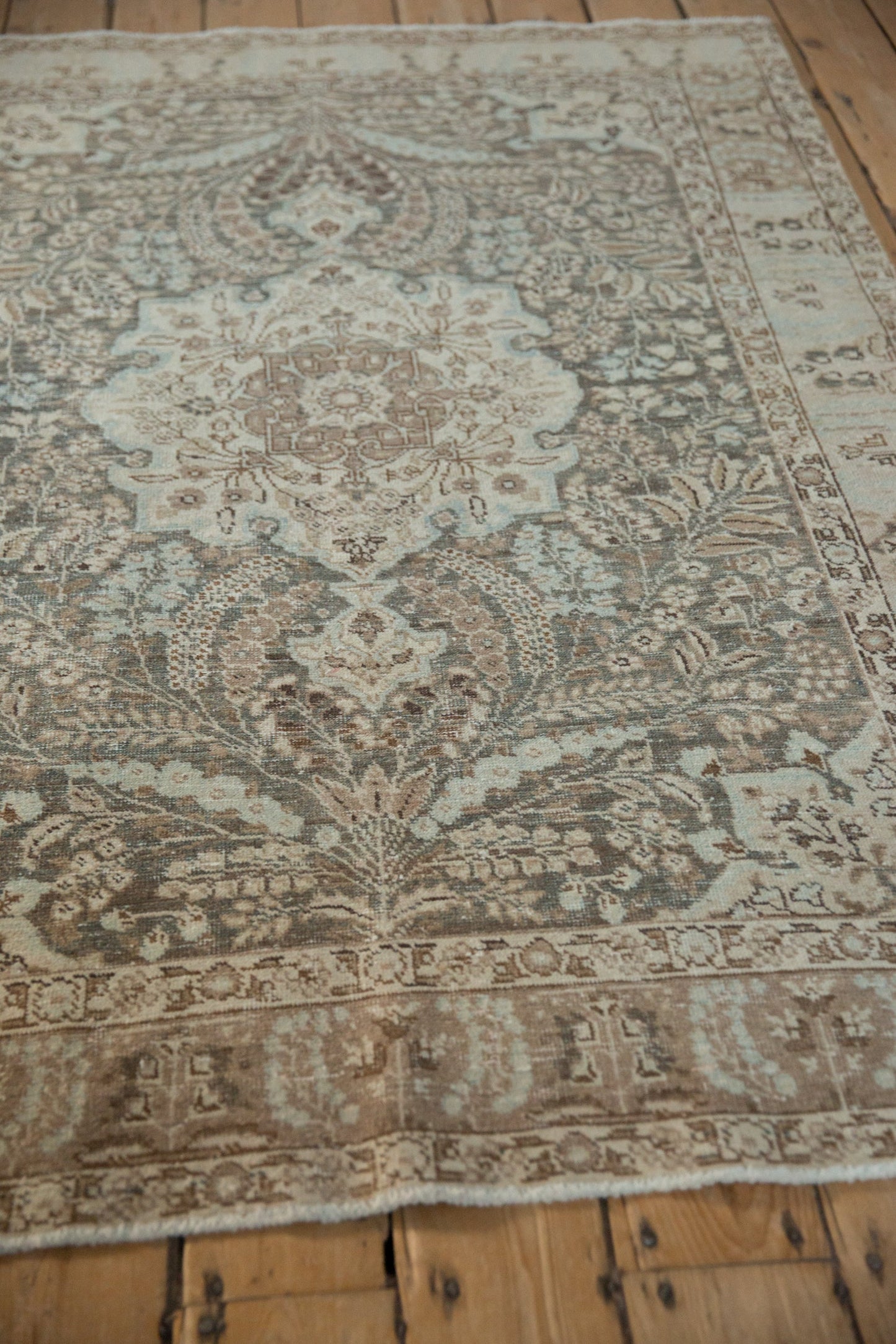 4.5x6 Vintage Distressed Tabriz Rug