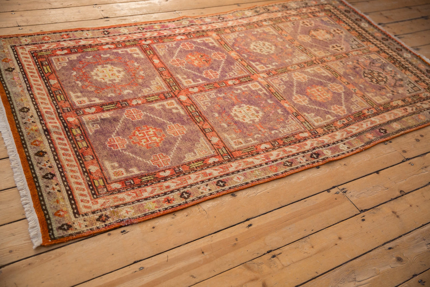 4x7 Vintage Distressed Khotan Rug