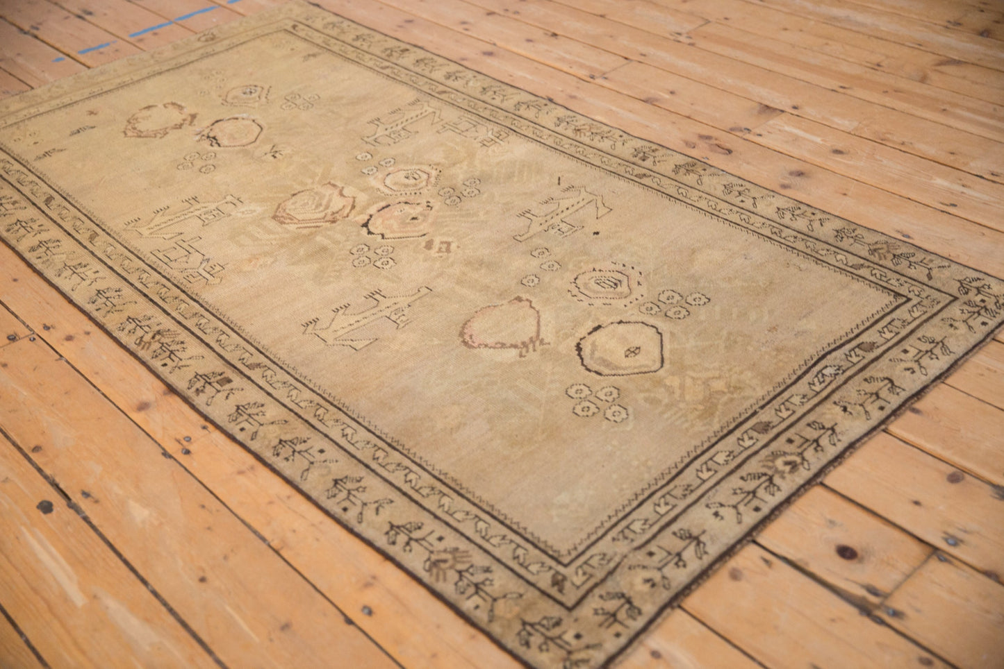 3.5x6.5 Antique Distressed Karabagh Rug