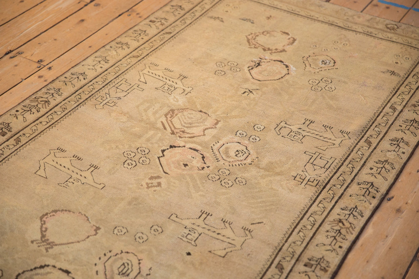 3.5x6.5 Antique Distressed Karabagh Rug