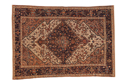 4.5x6.5 Vintage Distressed Malayer Rug