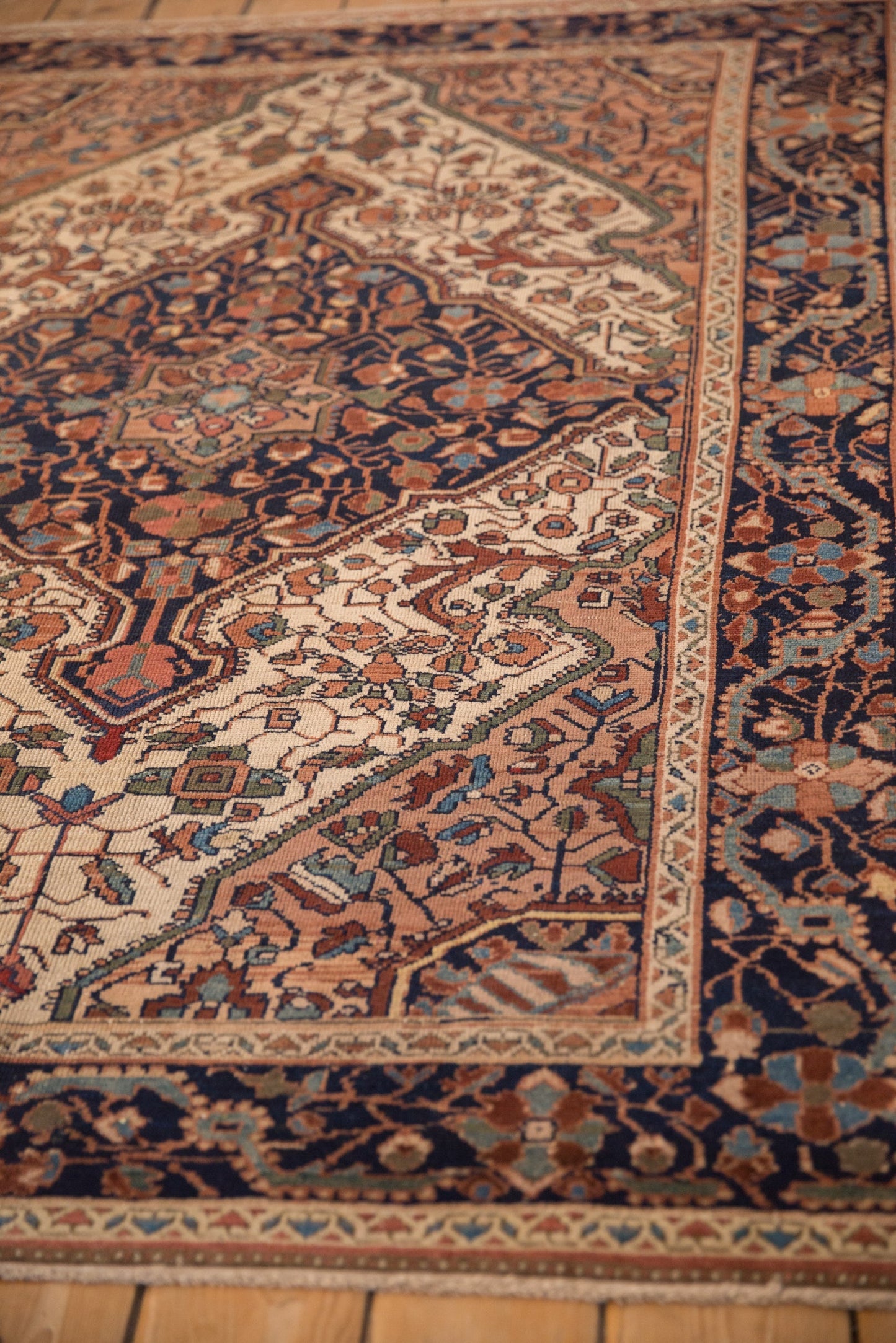 4.5x6.5 Vintage Distressed Malayer Rug