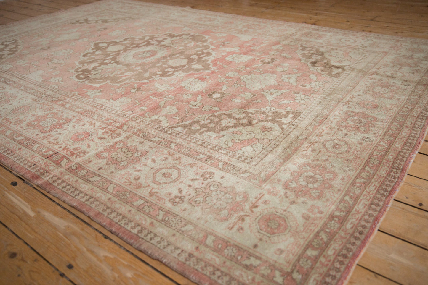 7x10 Vintage Distressed Oushak Carpet