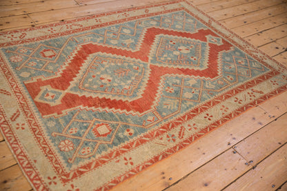 4x6.5 Vintage Distressed Karabagh Rug