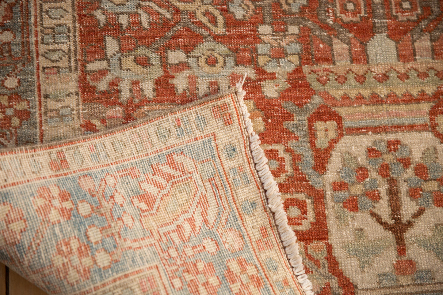 4.5x6.5 Vintage Distressed Baktiari Rug