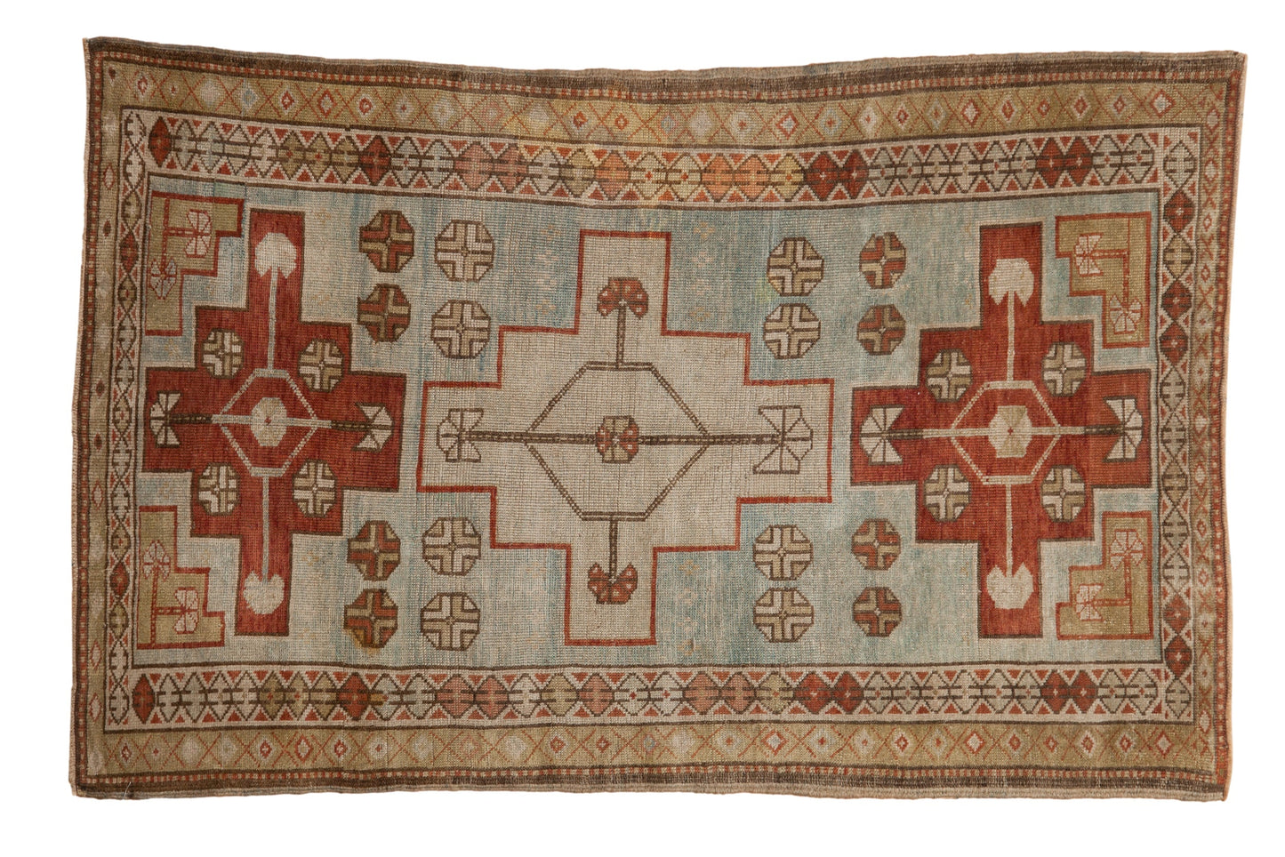 3x5 Vintage Distressed Caucasian Rug
