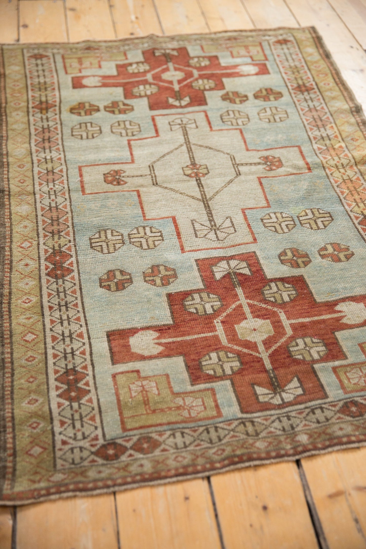 3x5 Vintage Distressed Caucasian Rug