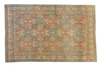 6.5x10 Vintage Distressed Caucasian Carpet