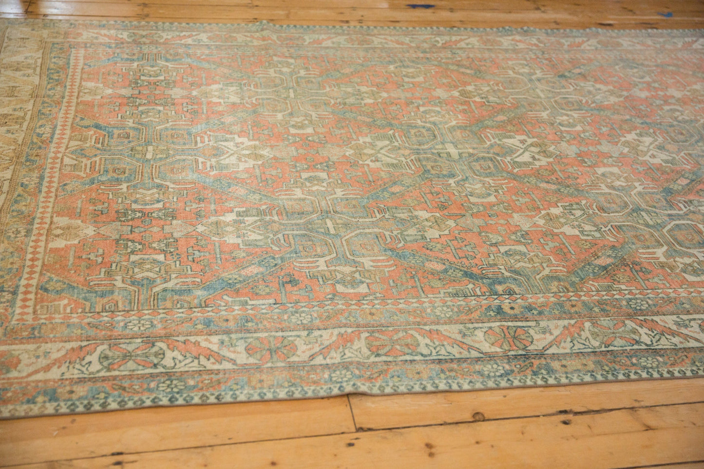 6.5x10 Vintage Distressed Caucasian Carpet