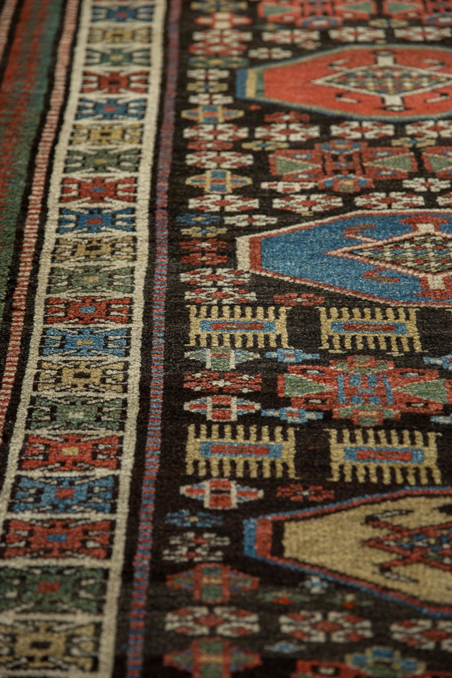 3.5x12.5 Vintage Kurdish Rug Runner